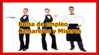 Trabajo De Camareros Y Miseros En España