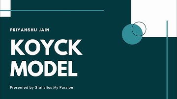 Koyck model in Econometrics