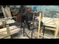 Изготовление черенков для лопат и метел  manufacture of cuttings for shovels and brooms