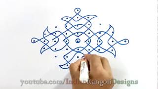 9 to 1 Simple Melika Rangoli | On white board with marker - 2 screenshot 5