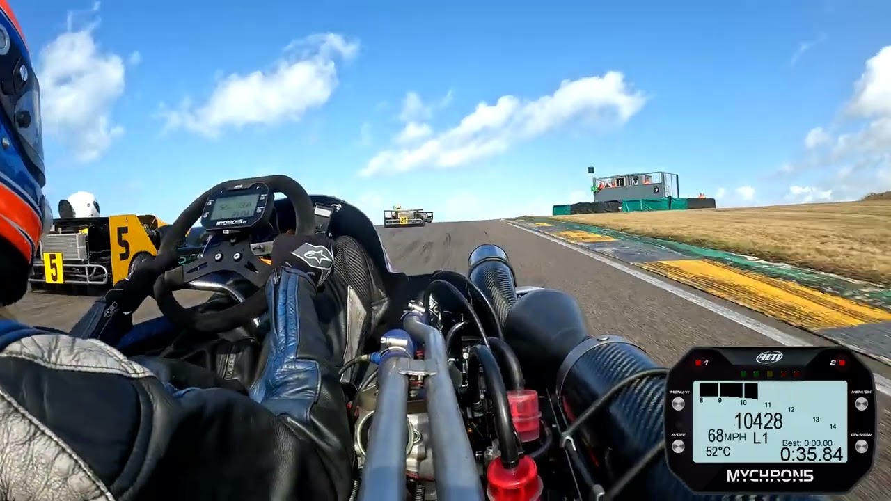 Anglesey Aug 2025 Race 2 Sam Moss #31 Div 1 Superkart