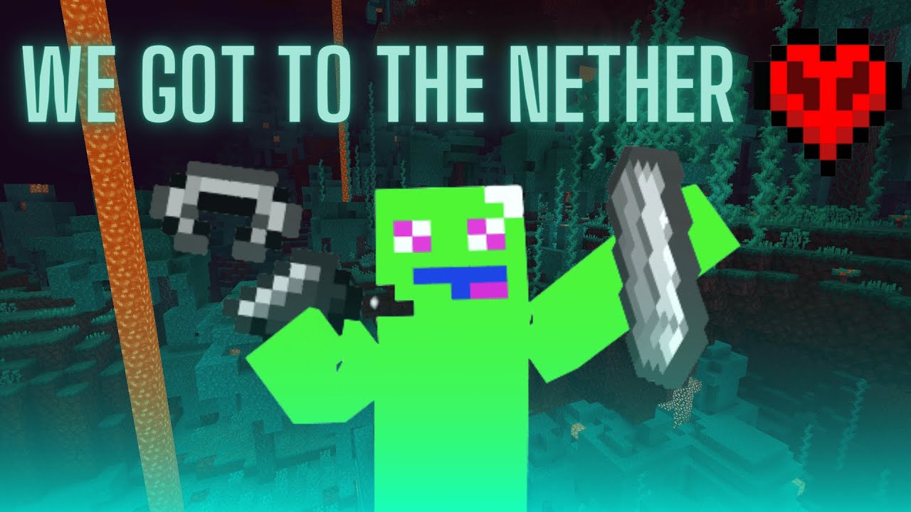 I WENT TO THE NETHER IN MINECRAFT HARDCORE - YouTube