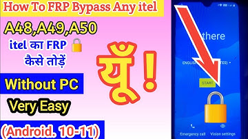 itel a48 FRP Bypass simple method Google account Bypass without PC in 2025