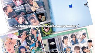 storing new kpop photocards in my binders ✮ twice, ateez, nct, seventeen, itzy, riize, ive & more !