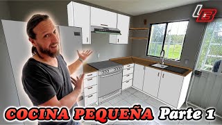 ‍Cómo hacer una COCINA integral pequeña PASO a PASO || Parte 1