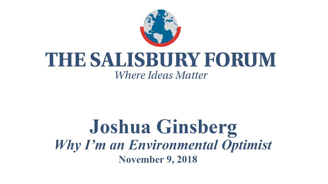 Joshua Ginsberg at the Salisbury Forum YouTube