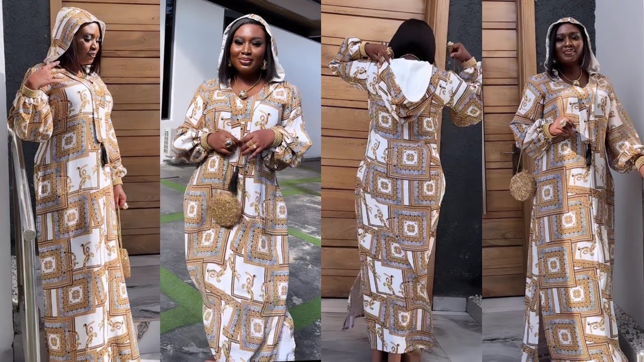 How to make an Elegant HOODED KAFTAN with PUFF SLEEVE
