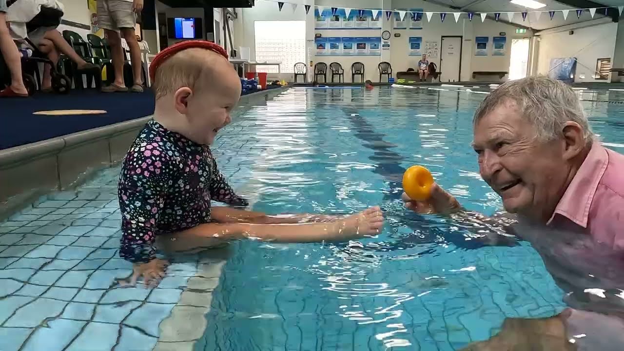 Lu Lu 14 Months has Fun Swimming
