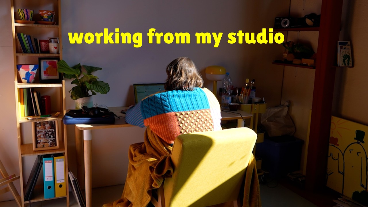 why I regret working from my art studio - YouTube
