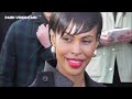 Sabrina Dhowre wife of Idris Elba @ Paris Fashion Week 4 march 2024 show Sacai