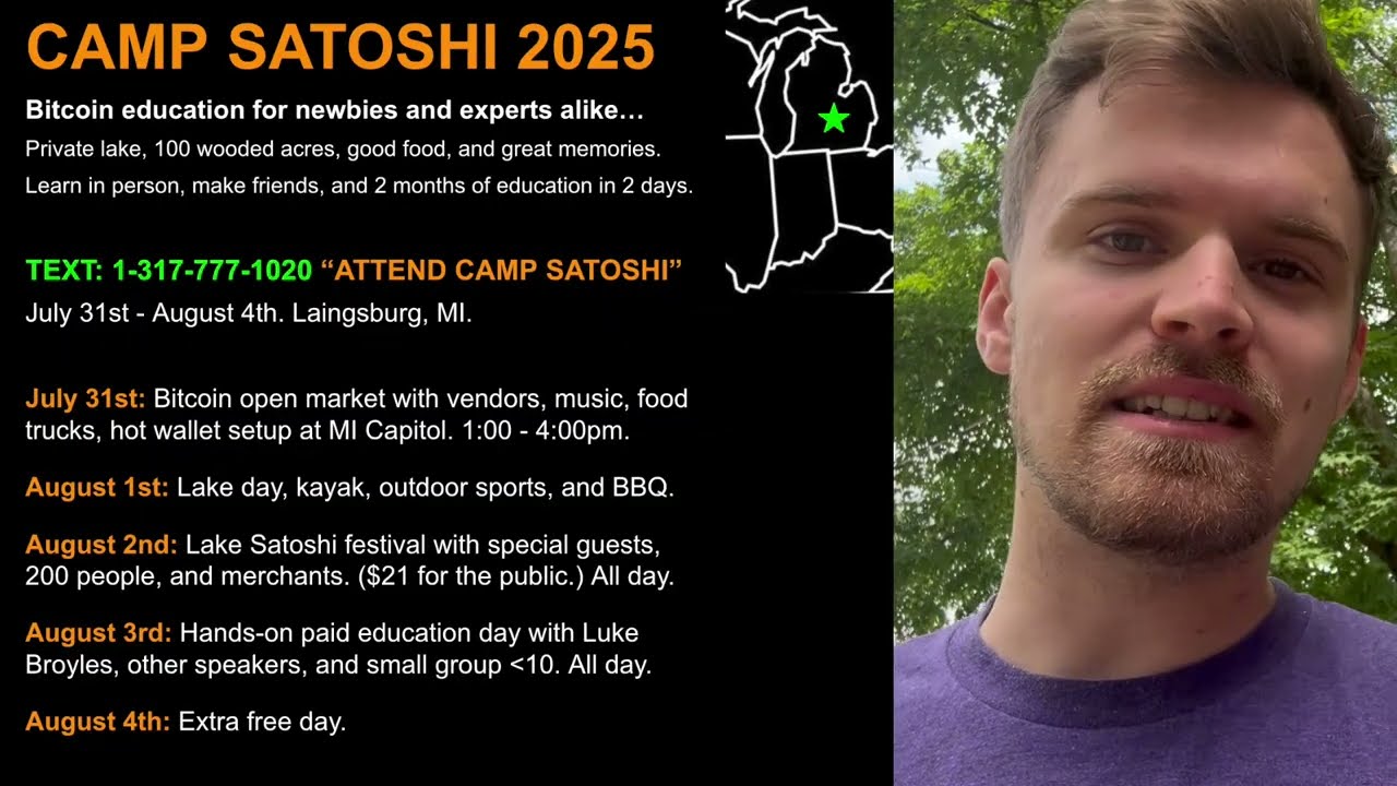 Midwest BITCOIN Private Lake RETREAT (Michigan 2025) - YouTube
