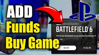 How to Add Funds to Wallet Buy Games on PS5 Best Method