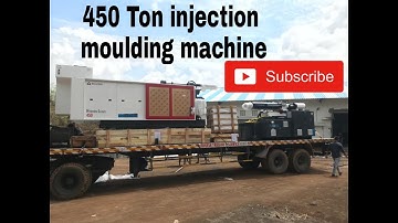 450 TON FARROMETIK MILACRON INJECTION MOULDING MACHINE UNLOADING IN MUMBAI  MAHARASHTRA  @PLASTOTECH