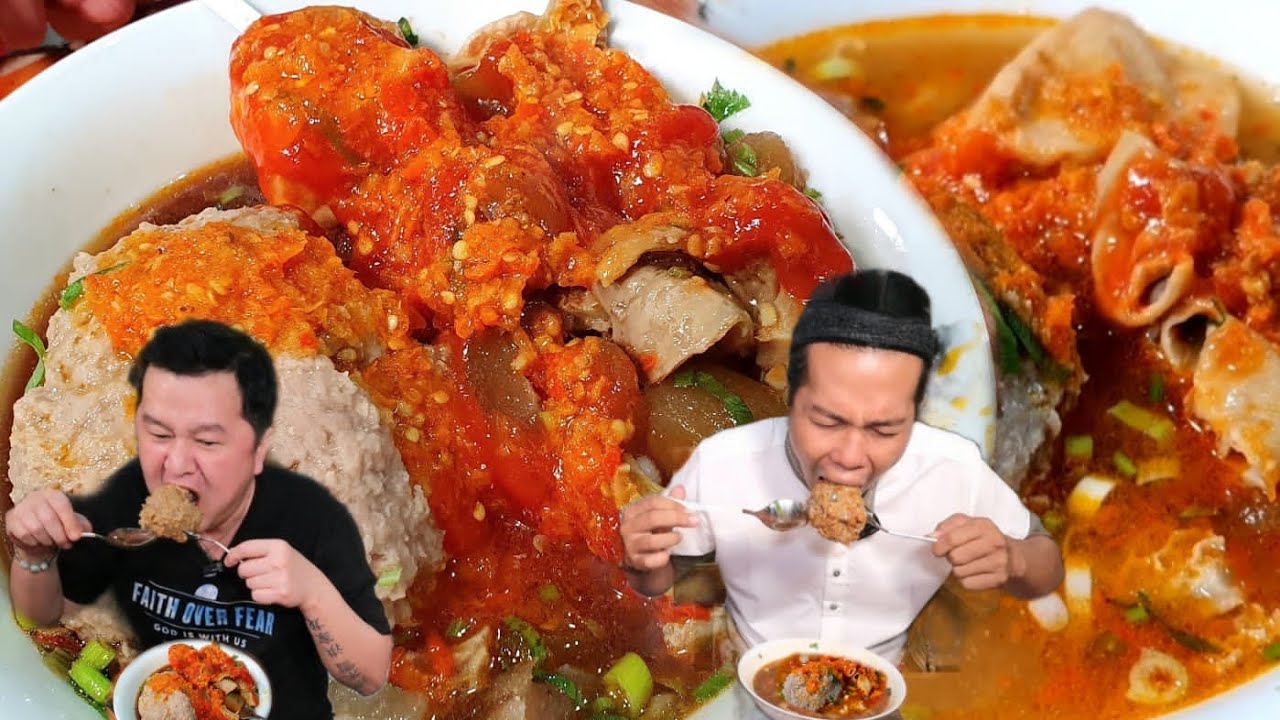 BAKSO GRENJEL JUMBO FULL JEROAN MANDI SAMBAL !!