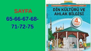 4.Sinif Di̇n Kültürü Sdr Yayinlari Sayfa 65-66-67-68-71-72-75