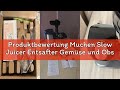 Produktbewertung Muchen Slow Juicer Entsafter Gemüse und Obst Testsieger 150W Leiser Motor, Rückwärt
