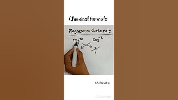Chemical formula of magnesium carbonate  l magnesium carbonate formula l chemistry  l formula  l