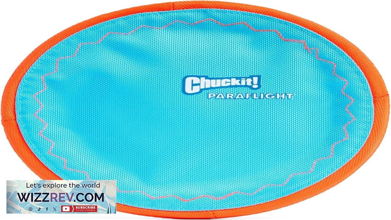 Chuckit! Paraflight Flying Disc Dog Toy Water Floating Flyer Durable Review
