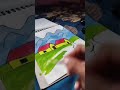 🌿 Turning colors into calm — a peaceful nature painting 🎨✨#NaturePainting #ArtShorts #Painting
