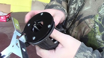 Installing a router bit in the new Bauer compact variable speed router