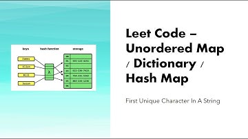 Leet Code - First Unique Character In A String #hashmap #dictionary #map #datastructures #algorithm