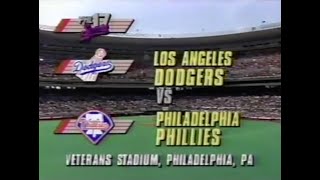 April 25th, 1993 - Dodgers vs Phillies