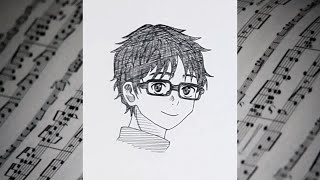 Anime Drawing Your Lie In April Kosei Arima