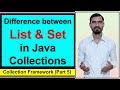 Difference between set and list in java collections by deepak