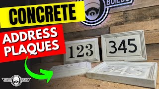 QUICK and EASY Custom Concrete Address Plaques!