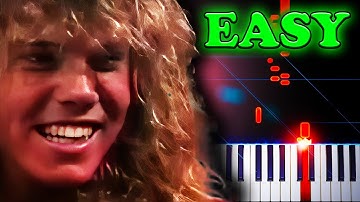 Europe - The Final Countdown - EASY Piano Tutorial