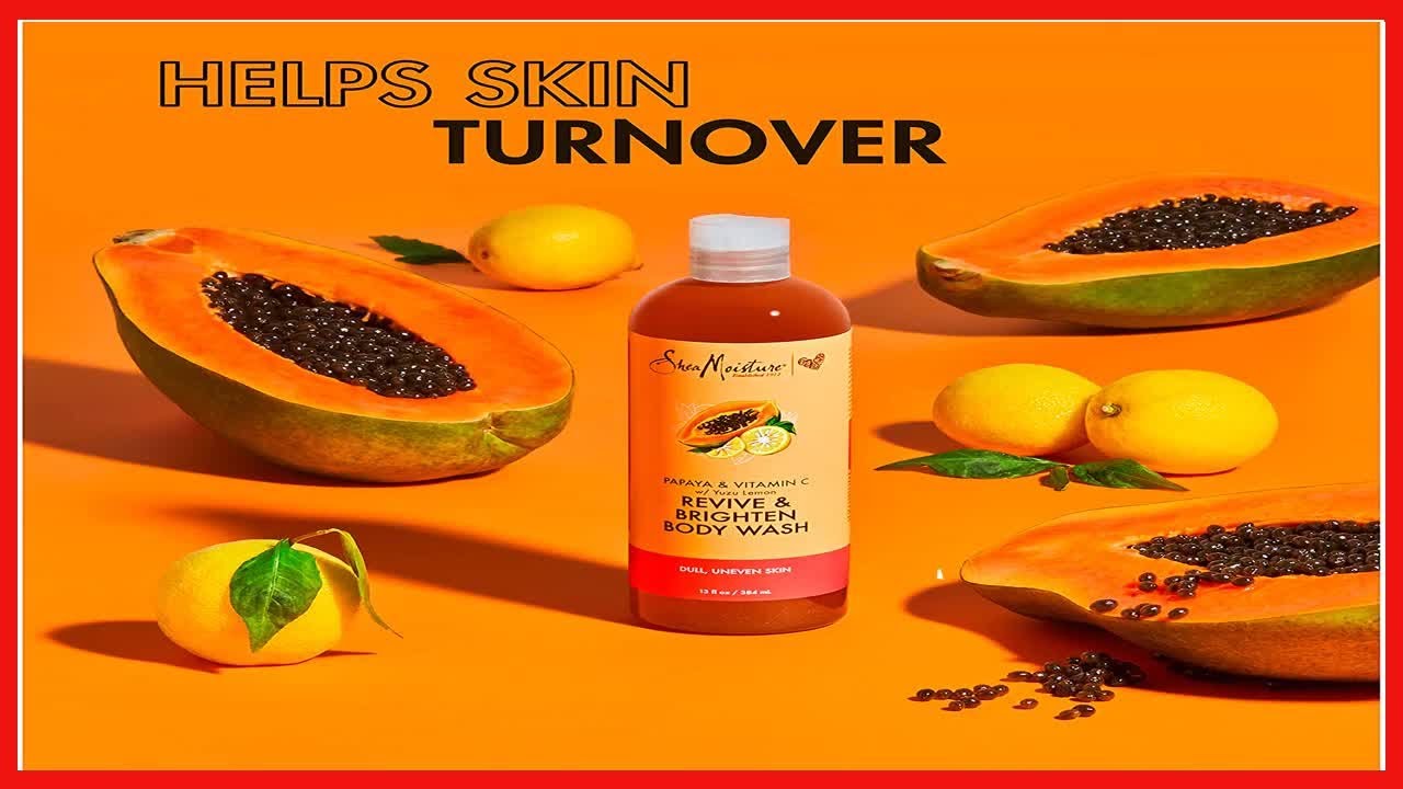 Shea Moisture Papaya and Vitamin C, Revive & Brighten Body Wash for