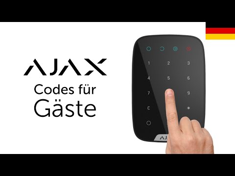 Einstellen von Keypad-Codes für Gäste | Ajax-Alarmsystem