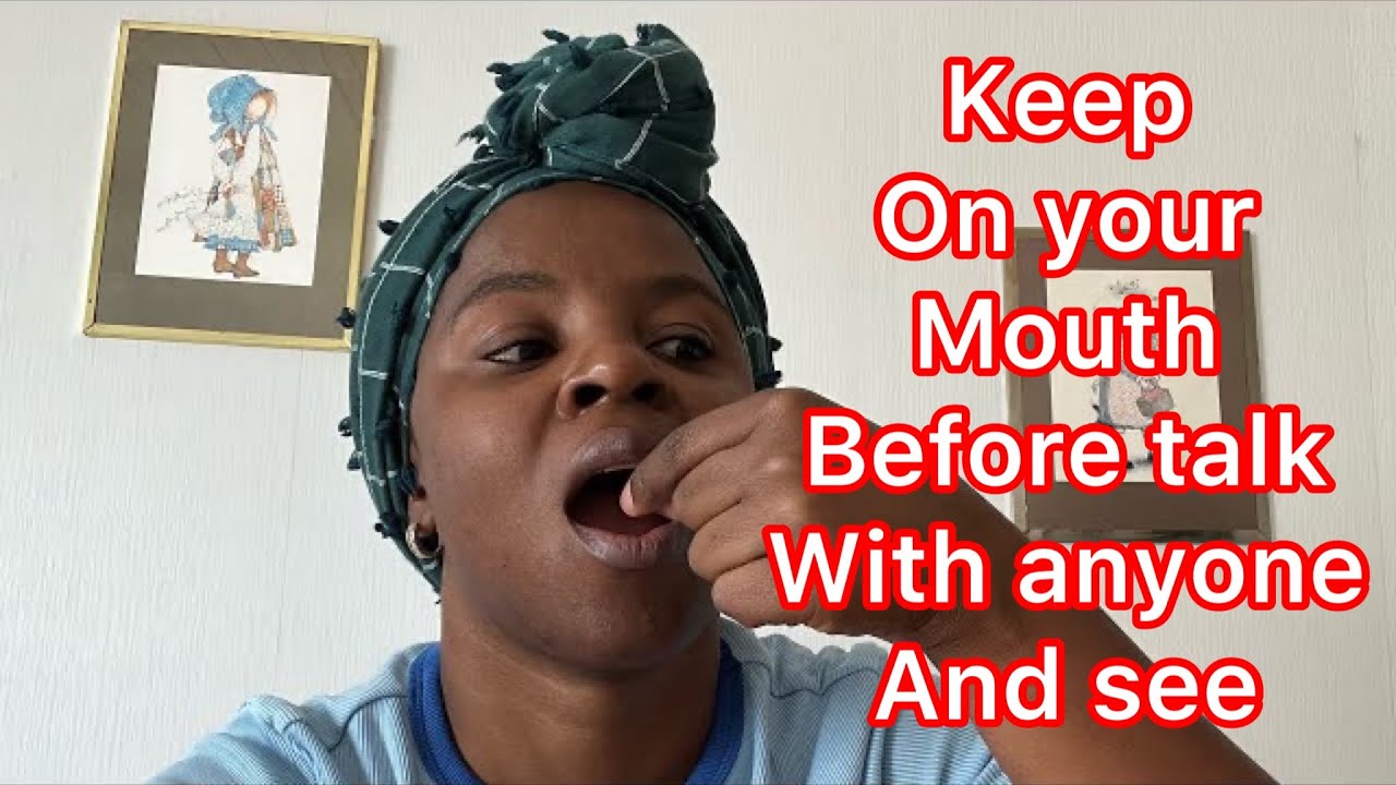 Keep it on your mouth before you speak with anyone and this is what it