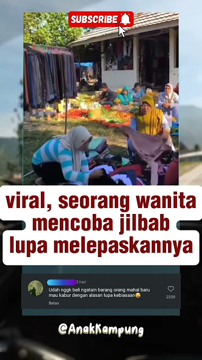 akibat lupa lepas jilbab saat mencoba #viral #shortvideo