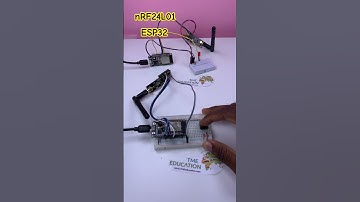 Radio Communication with nRF24L01 using ESP32 #shorts #tmeeducation