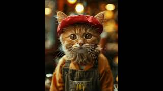 McDonald’s #cats #gatti #mcdonalds #catlover #catart #ai #shorts