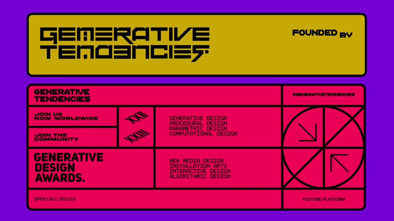 Generative Tendencies : Generative Design Awards by Creativ Medium