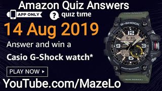 amazon casio g shock watch quiz answers