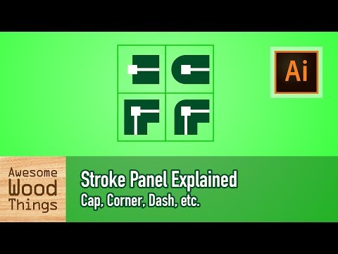 Stroke Panel Explained: Cap, Corner, Dash, etc. - Learn Adobe Illustrator