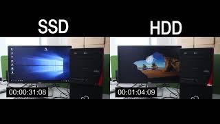 SSD vs  HDD,  Windows 10