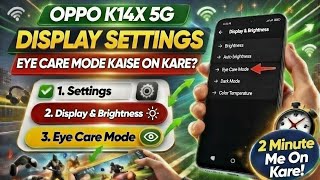 Oppo K14X 5G me Eye Care kaise on kare | How to Turn On Eye Comfort on Oppo K14X 5G screenshot 3