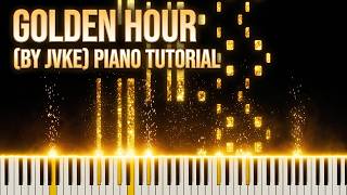 Golden Hour (JVKE) | Relaxing Piano Animation ✨ screenshot 4