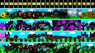 Incredibox Sprunki All In One Mr. Sun, Durple, Pinki, Vineria 21 Phase ... Super New