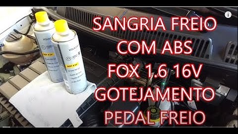 troca fluido freio com abs - fox 1.6 16v