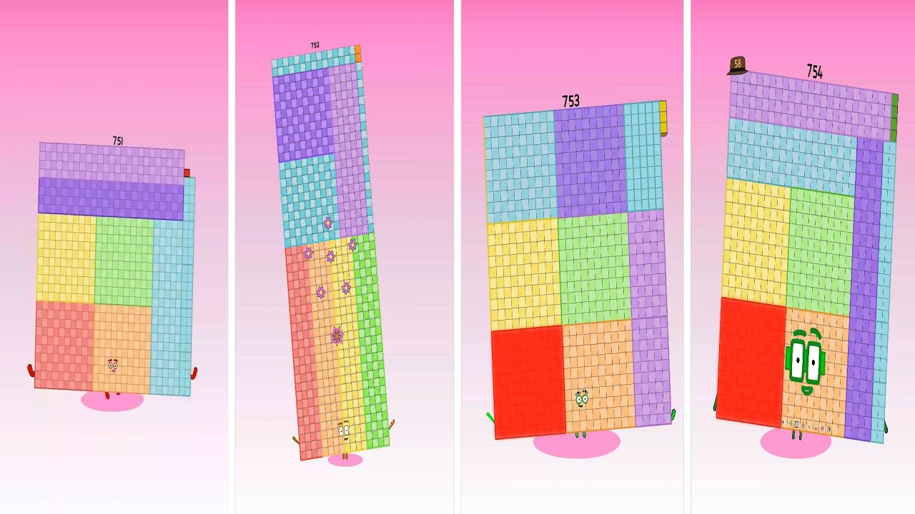 Вау! Это Numberblocks 751, 752, 753 и 754 | Лучшая подборка Sprunki 