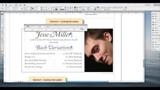 InDesign Chapter 5 Tabs and Tables Video 4