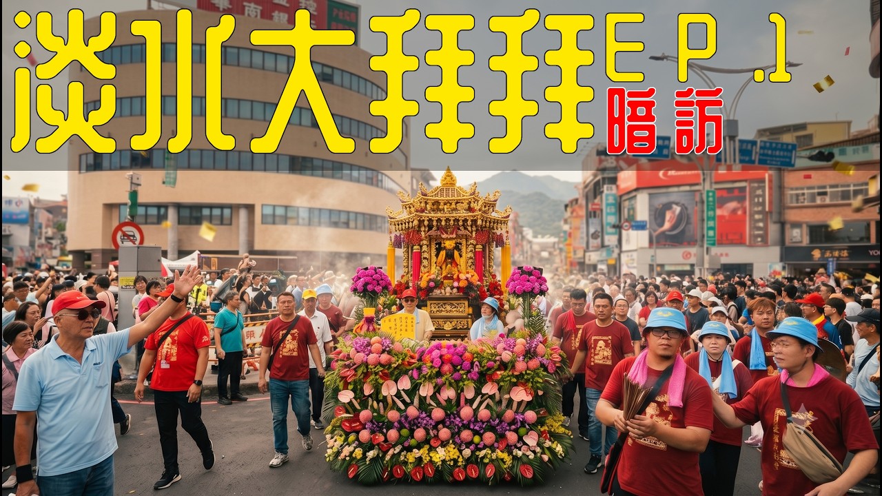 淡水大拜拜-暗訪｜小編出任務ep.1 #寶島神很大 #淡水大拜拜 #淡水清水巖祖師廟 #蓬萊老祖 #清水祖師 #淡水