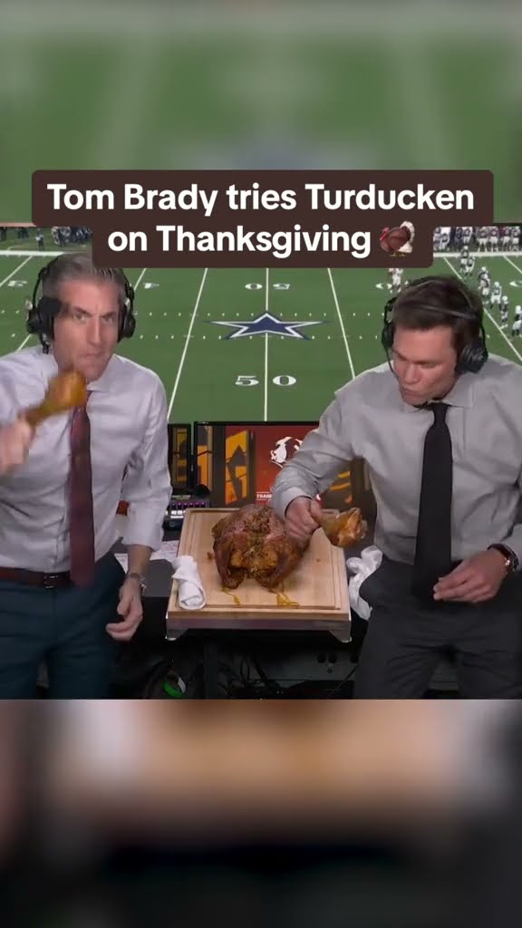 Brady didn't seem to mind working Thanksgiving