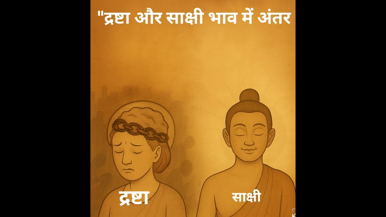 द्रष्टा और साक्षी भाव में अंतर | Drashta vs Sakshi Bhav – एक सूक्ष्म लेकिन गहरा भेद"