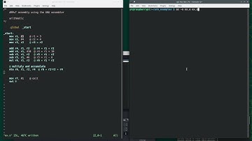 ARMv7 Assembly using GNU Assembler: Arithmetic and values in registers